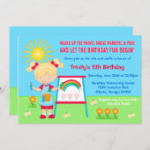 Invitation d'anniversaire d'arts et de métiers de (Devant / Derrière)