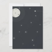 Invitation d'anniversaire d'astronaute d'espace (Dos)