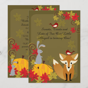 Invitations Faire Part Cartes Anniversaire Renard Zazzle Be