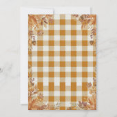 Invitation d'anniversaire d'automne élégant (Dos)