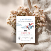 Invitation d'anniversaire d'avion | Envole-toi