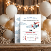 Invitation d'anniversaire d'avion | Envole-toi