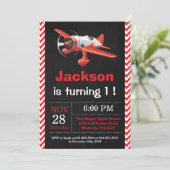 Invitation d'anniversaire d'avion. Fête d'annivers (Debout devant)