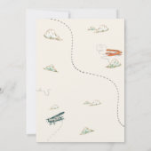 Invitation d'anniversaire d'avion invitation de la (Dos)