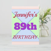 Invitation d'anniversaire de (Debout devant)