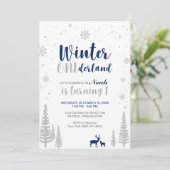 Invitation d'anniversaire de 1 an pour garçon - Hi (Debout devant)