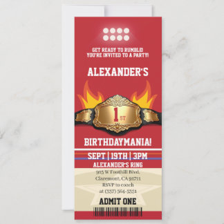 Invitation d'anniversaire de 1 an sur le thème de