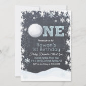 Invitation d'anniversaire de 1er premier anniversa (Devant)