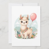 Invitation d'anniversaire de 1ère année pour une f (Dos)