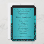 Invitation d'anniversaire de 25 ans avec ruban imp (Dos)