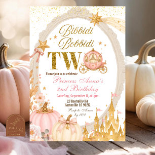 Invitation d'anniversaire de 2 ans de la princesse