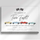 Invitation d'anniversaire de 2 ans pour garçon ave