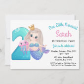 Invitation d'anniversaire de 2 ans sur le thème de (Devant)
