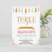 Invitation d'anniversaire de 3 ans de Threenager (Debout devant)