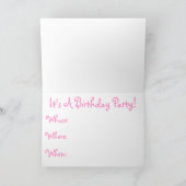 invitation d'anniversaire de 4 ans (Intérieur)