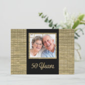 Invitation d'anniversaire de 50 ans avec insertion (Debout devant)