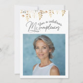 Invitation d'anniversaire de 50 ans avec photo (Devant)