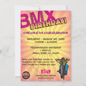 Invitation d'anniversaire de 5 x 7 BMX (Dos)