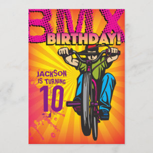 Invitations Faire Part Cartes Anniversaire Velo Zazzle Be