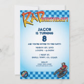 Invitation d'anniversaire de 5 x 7 BMX (Dos)