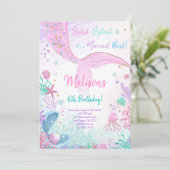 Invitation d'anniversaire de 6 ans pour enfants Si (Debout devant)