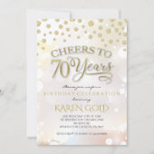 Invitation d'anniversaire de 70 ans (Devant)