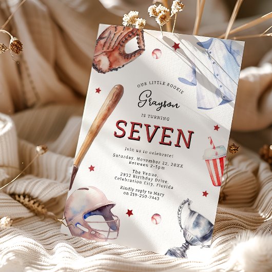 Invitation d'anniversaire de 7 ans pour un enfant