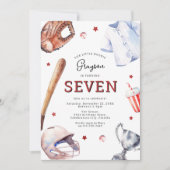Invitation d'anniversaire de 7 ans pour un enfant (Devant)