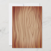 Invitation d'anniversaire de baby shower de cerf (Dos)