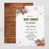 Invitation d'anniversaire de baby shower de père N (Devant / Derrière)