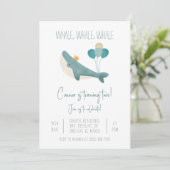 Invitation d'anniversaire de baleines (Debout devant)