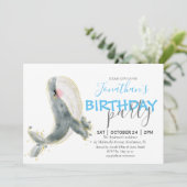 Invitation d'anniversaire de baleines (Debout devant)