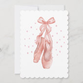 Invitation d'anniversaire de Ballerina (Dos)