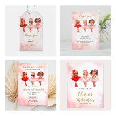 Invitation d'anniversaire de Ballerina, Ballet Par