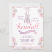 Invitation d'anniversaire de Ballerina, Ballet Par (Devant)