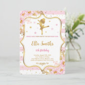 Invitation d'anniversaire de ballerine (Debout devant)