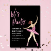 Invitation d'anniversaire de ballerine, Ballet mod