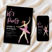 Invitation d'anniversaire de ballerine, Ballet mod