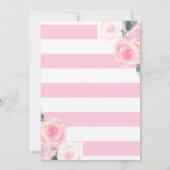 Invitation d'anniversaire de ballerine florale (Dos)