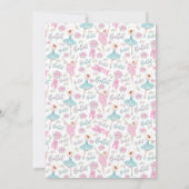 Invitation d'anniversaire de ballet (Dos)