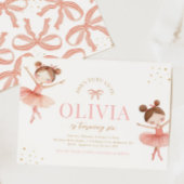 Invitation d'anniversaire de ballet