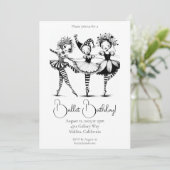 Invitation d'anniversaire de ballet (Debout devant)