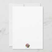 Invitation d'anniversaire de ballet (Dos)