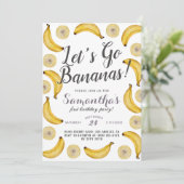 Invitation d'anniversaire de bananes (Debout devant)