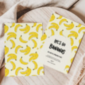 Invitation d'anniversaire de bananes