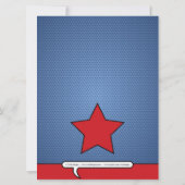 Invitation d'anniversaire de bande dessinée (Dos)