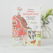 Invitation d'anniversaire de Barnyard (Debout devant)