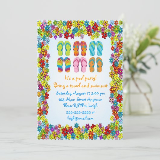 Invitation d'anniversaire de bascules (Debout devant)