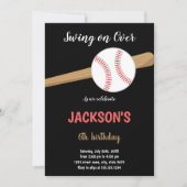 Invitation d'anniversaire de baseball (Devant)