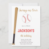 Invitation d'anniversaire de baseball (Devant)